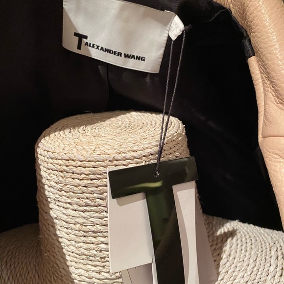 HOST PICK 🌸 T by Alexander Wang Powder Pink Leather Jacket (Multiple sizes) NWT - Picture 7 of 15